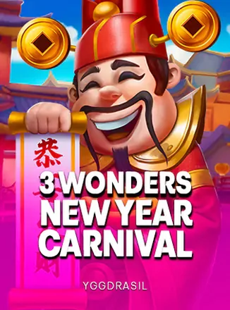ตัวอย่างภาพเกมสล็อต 3 Wonders New Year Carnival จากค่าย Yggdrasil บน สมัครfunny888