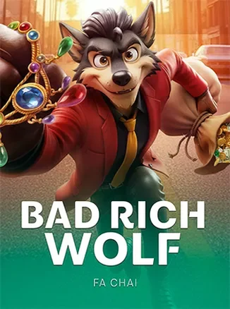 ภาพจากหน้าเกมเกมสล็อต Bad Rich Wolf จากค่าย FaChai บน funny888 ทางเข้า