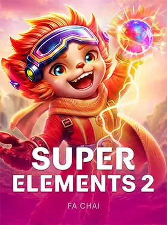 ภาพจากหน้าเกมเกมสล็อต Super Elements 2 จากค่าย FaChai บน funny888